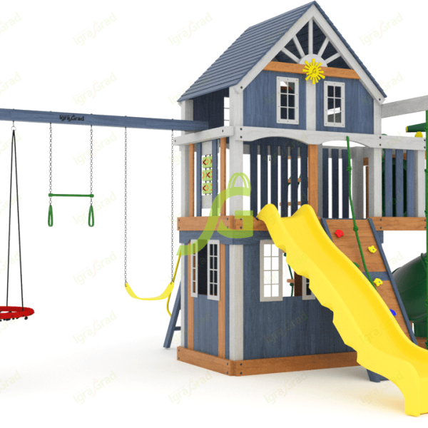 Детская площадка IgraGrad Шато 2 с трубой (Домик) мод.1