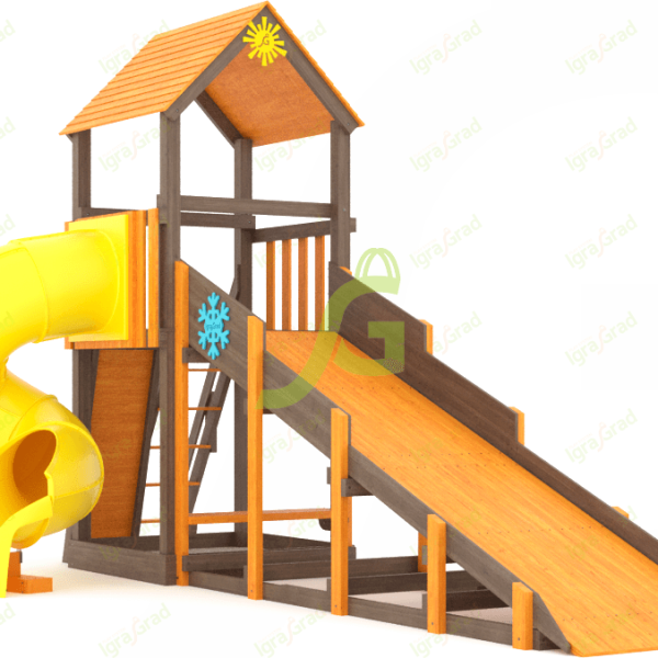 Всесезонная площадка IgraGrad С Tower с трубой SF