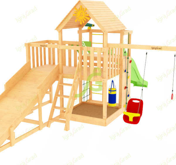 Детская площадка IgraGrad Крафт Pro 1 с зимней горкой