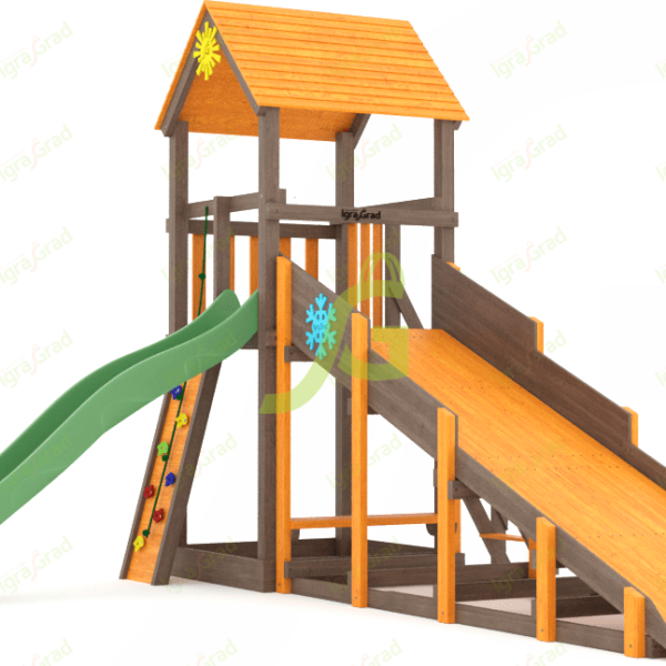 Всесезонная площадка IgraGrad С Tower со скалодромом SF2