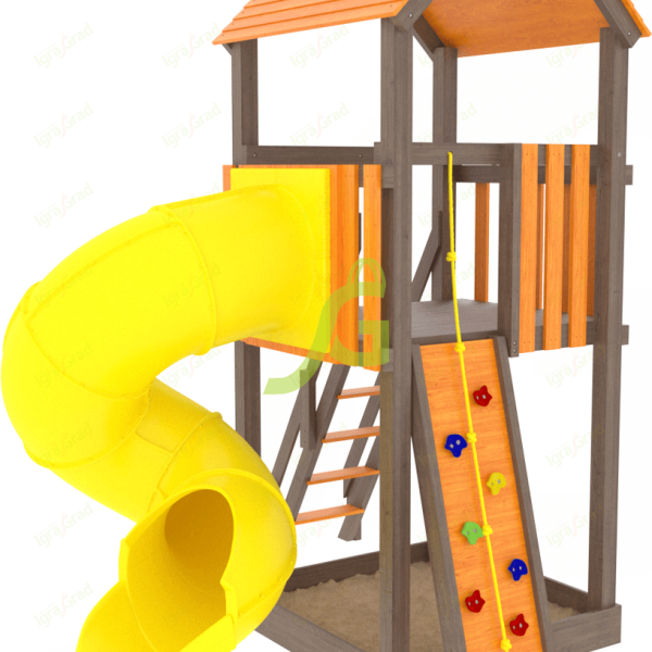 Детская площадка IgraGrad Панда Фани Tower с трубой