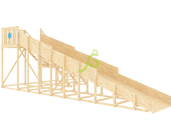 Зимняя горка “IgraGrad Snow Fox”, скат 10 м (мод. 2) без окраски