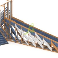 Зимняя горка IgraGrad Snow Fox, скат 18 м мод.2