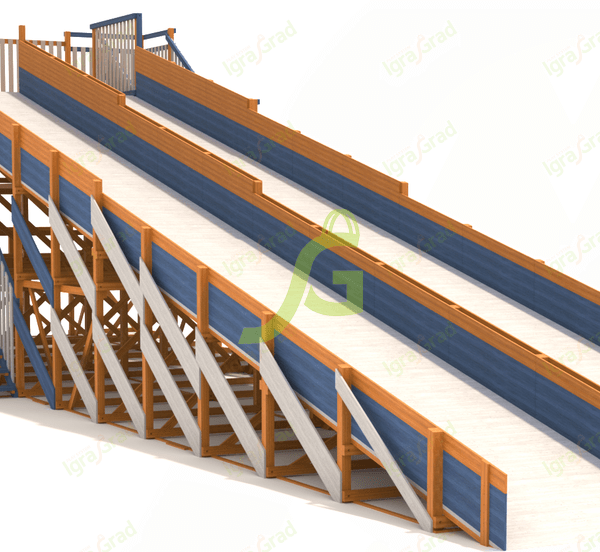 Зимняя горка IgraGrad Snow Fox, скат 18 м мод.3