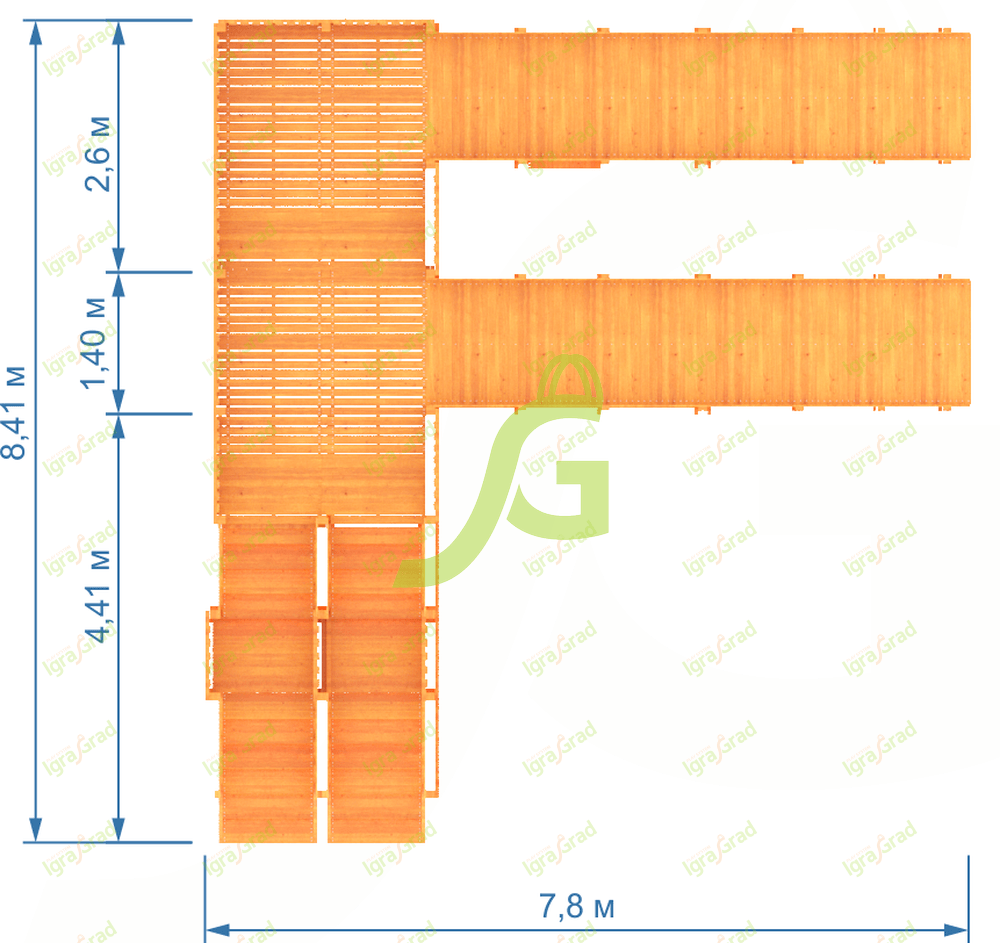Зимняя горка “IgraGrad Snow Fox”, скат 5,9 м (мод.2) Зимняя горка “IgraGrad Snow Fox”, скат 5,9 м (мод.2)