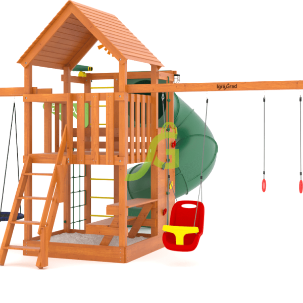 Детская площадка IgraGrad Крафт Pro 4 с трубой