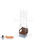 Серия ТО модель 1 – сидение качели деревянное на цепях