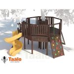 Серия G модель 1 – детская игровая конструкция платформа восьмигранник вокруг дерева (конструктор)