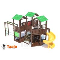 Серия G модель 1 – детская игровая конструкция платформа восьмигранник вокруг дерева (конструктор)