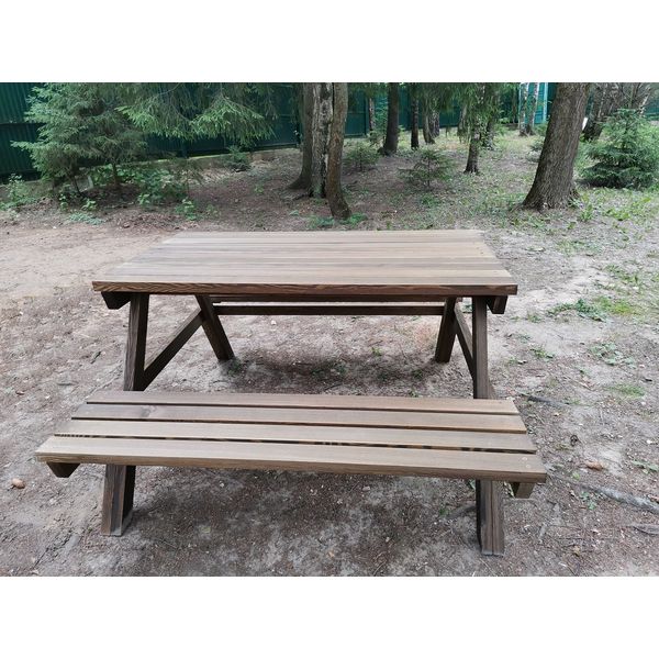 Серия Q модель 1 – столик с лавочками 2000х1500х850мм.