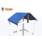 Серия T модель 19 – крыша тканевая двускатная (элемент детской игровой конструкции для частных владений)