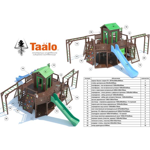 Серия K модель 1 – детская игровая конструкция (конструктор) Серия K модель 1 – детская игровая конструкция (конструктор)