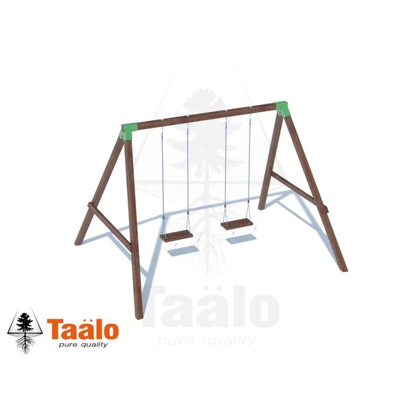 Серия O1 модель 1 – качели с сидениями на канатах (конструктор) для частных владений