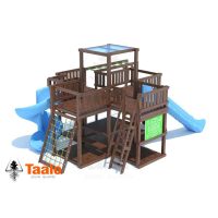 Серия G модель 1 – детская игровая конструкция платформа восьмигранник вокруг дерева (конструктор)