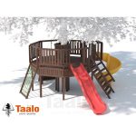 Серия G модель 1 – детская игровая конструкция платформа восьмигранник вокруг дерева (конструктор)