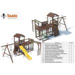 Серия C1 модель 1, детская игровая – спортивная конструкция