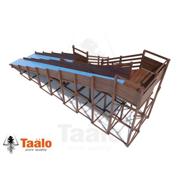 Серия W модель 1 – игровая конструкция с широкими горками