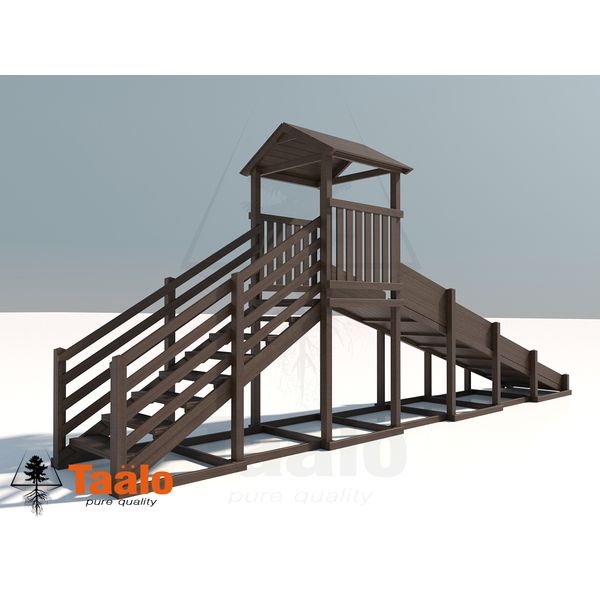 Серия W модель 2 – игровая конструкция с широкой горкой