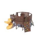 Серия G модель 1 – детская игровая конструкция платформа восьмигранник вокруг дерева (конструктор)