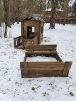 Серия P модель 2 – песочница с крышкой «трансформер»