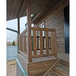 Ограждение для крыльца, веранды или террасы из древесины сибирской лиственницы