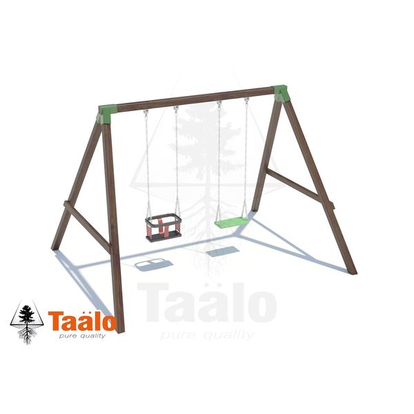 Серия O модель 4 – качели с разными сидениями