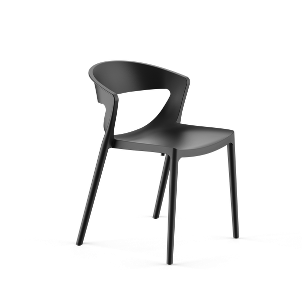 Серия «Stepp» стул «Evok» 490х490х750 (белый, черный)