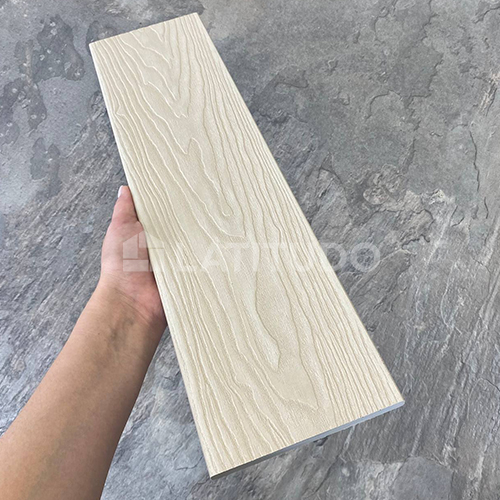 Заборная доска 3D Wood 130х11х2000 White