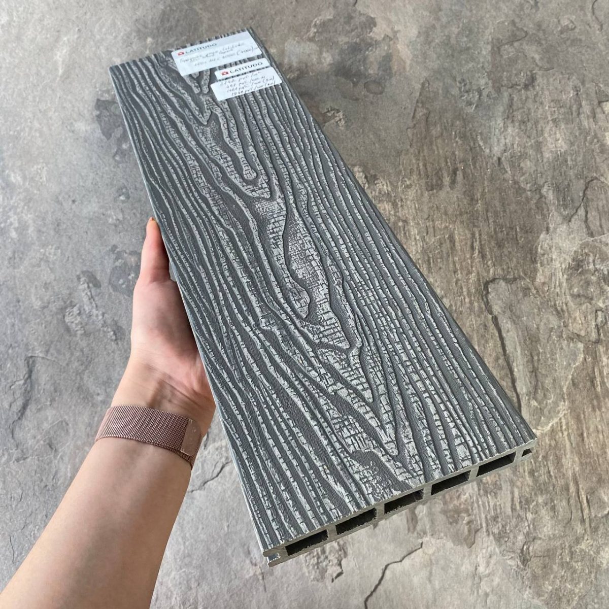 Террасная доска Latitudo 3D-Wood 150х24х3000 Серый