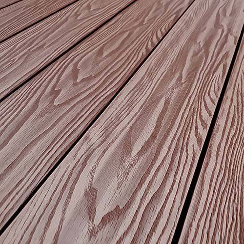 Террасная доска Terrapol Smart 3D 130х22х3000 Орех Милано Полнотелая