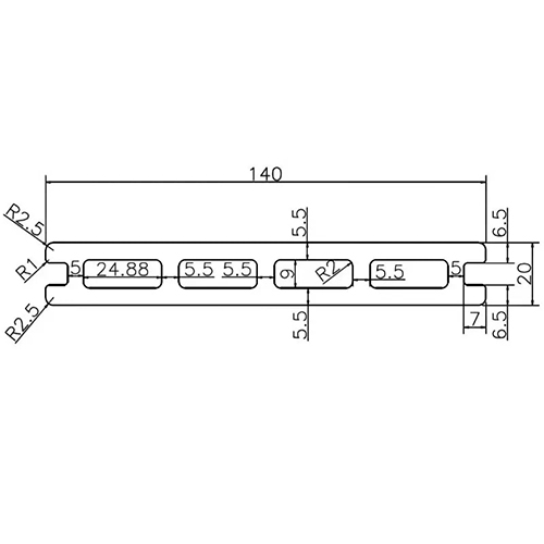 Террасная доска SINGARAJA 140х20х2900 Темно-коричневый (3D + 3D NEW)