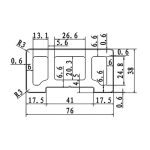Перила 3D co-extrusion NUSADUA PG 76х38х2900 Белый
