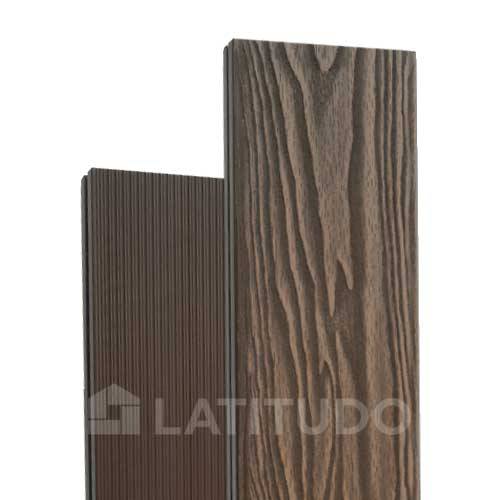 Террасная доска Terrapol Smart 3D 130х24х4000 Тик Киото Полнотелая