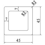 Балясина 3D SINGARAJA PG 45х45х2900 Темно-коричневый