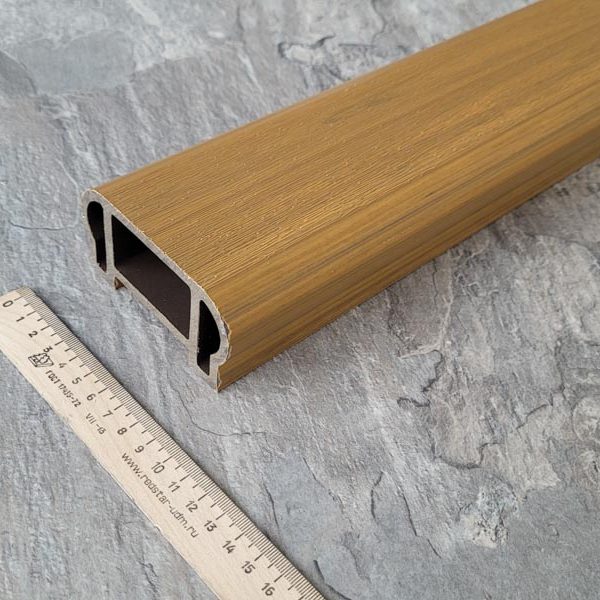 Перила Woodvex Select Teak co-extrusion фигурные 95х50х3000