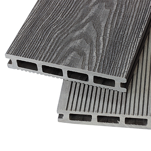 Террасная доска NEXTWOOD Vintage 146х24х3000 Multicolor Gray (3D + вельвет)