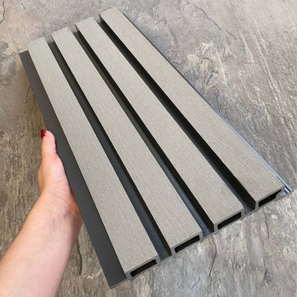 Фасадная реечная панель EasyDecking Wood-X 219х26х3010 Серый Шлифованная