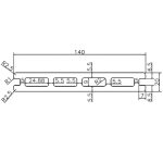 Террасная доска SINGARAJA 140х20х5800 Черный (3D + вельвет)