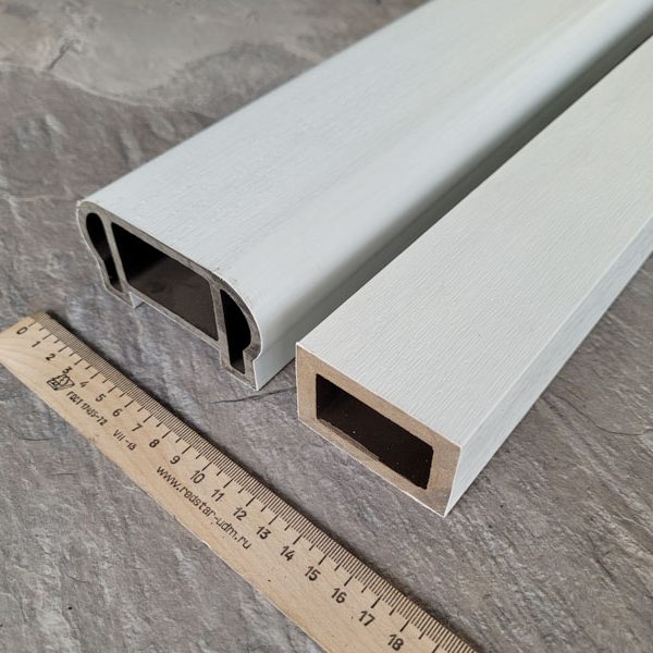 Перила Woodvex White co-extrusion (белый) 95х50х3000