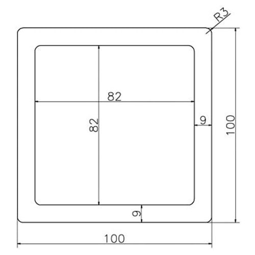 Столб опорный DENPASAR 100х100х2900 Песочный (без фактуры дерева)