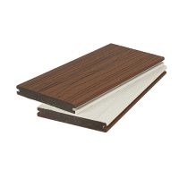 Террасная доска 3D co-extrusion NUSADUA 140х20х2900 Красное дерево / Темно-серый Полнотелая