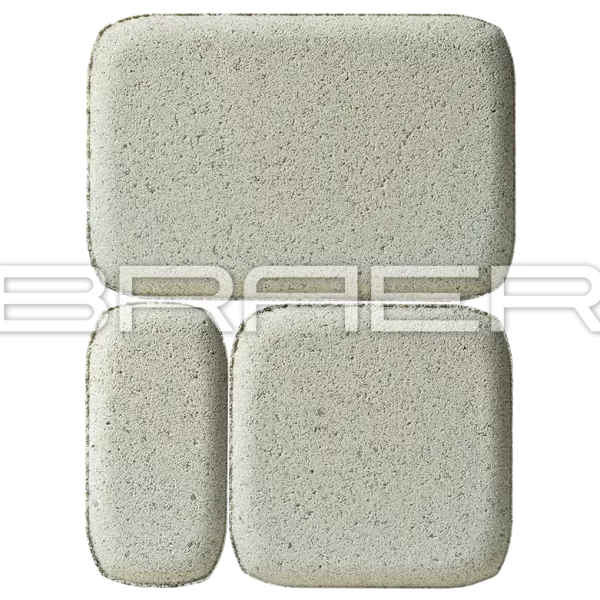 Тротуарная плитка Классико, Белый, 60 мм