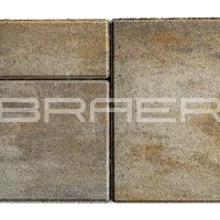 Тротуарная плитка Старый город Ландхаус, Color Mix Миндаль, 80 мм