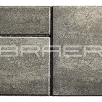 Тротуарная плитка Старый город Ландхаус, Color Mix Туман, 80 мм