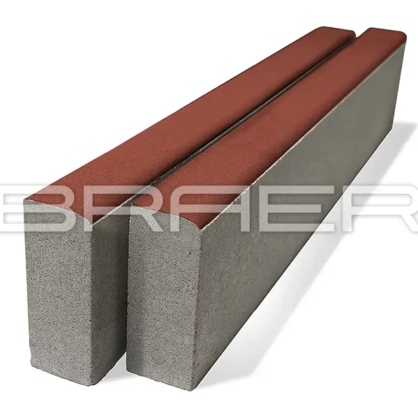 Бордюрный камень Бордюр тротуарный БР 100.20.8, Красный