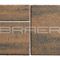 Тротуарная плитка Старый город Ландхаус, Color Mix Степь, 80 мм