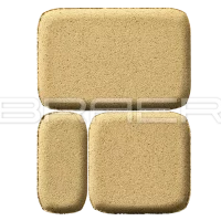 Тротуарная плитка Классико круговая, Винный, 60 мм