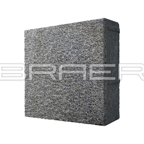 Тротуарная плитка Лувр, Гранит на сером, 200х200 мм, 60 мм