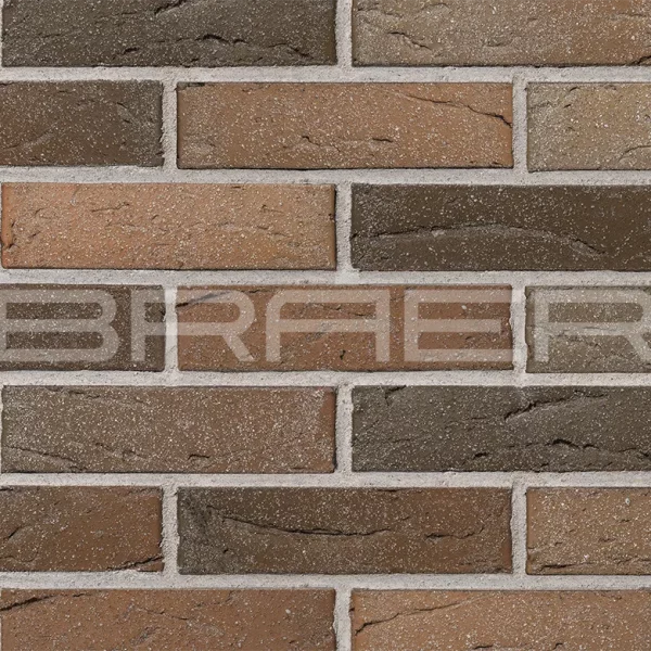 Облицовочный кирпич БРАЕР Баварская кладка, кора дуба с песком, 0,7 НФ