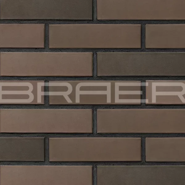 Облицовочный кирпич БРАЕР кладка Мокко, гладкий, 0,7 НФ